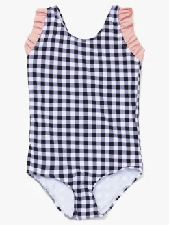 Uv & Strand|PetiteCherieAtelier Petite Chérie Atelier Bonnie Badedragt, Phantom Blå/Hvid