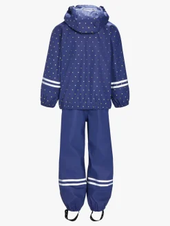 Børn PetiteCherieAtelier Regntøj-Petite Chérie Atelier Cleo Regnsæt, Crown Blue Mini Hearts