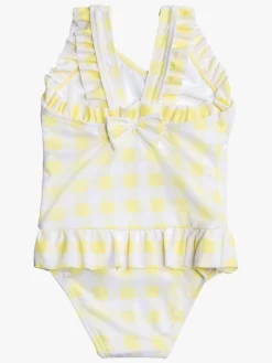 Uv & Strand|PetiteCherieAtelier Petite Chérie Atelier Emmanuelle Badedragt, Limelight Gul/Hvid