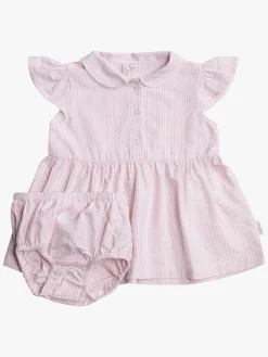 Overdele|PetiteCherieAtelier Petite Chérie Atelier Emmalina Kjole, Pink/White Lyserød/Hvid