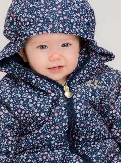 Flyverdragter|PetiteCherieAtelier Petite Chérie Atelier Gisele Køredragt, Navy Small Flower Blå/Flerfarvet