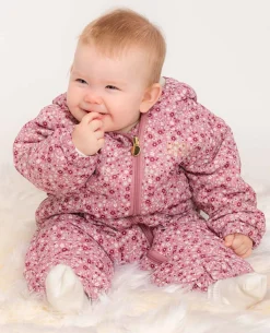 Børn PetiteCherieAtelier Flyverdragter|Overtøj-Petite Chérie Atelier Gisele Køredragt, Pink Small Flower