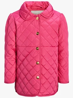 Overtøj|PetiteCherieAtelier Petite Chérie Atelier Jolie Quiltet Jakke, Carmine Lyserød