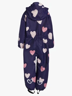 Overtøj|PetiteCherieAtelier Petite Chérie Atelier Lily Skalflyverdragt, Hearts Navy Blå/Lyserød