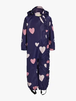 Børn PetiteCherieAtelier Flyverdragter-Petite Chérie Atelier Lily Skalflyverdragt, Hearts Navy