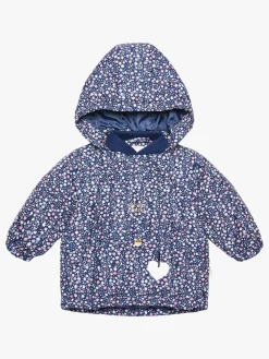 Vintertøj|PetiteCherieAtelier Petite Chérie Atelier Lola Jakke, Navy Small Flower Blå/Flerfarvet