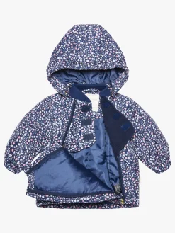 Vintertøj|PetiteCherieAtelier Petite Chérie Atelier Lola Jakke, Navy Small Flower Blå/Flerfarvet