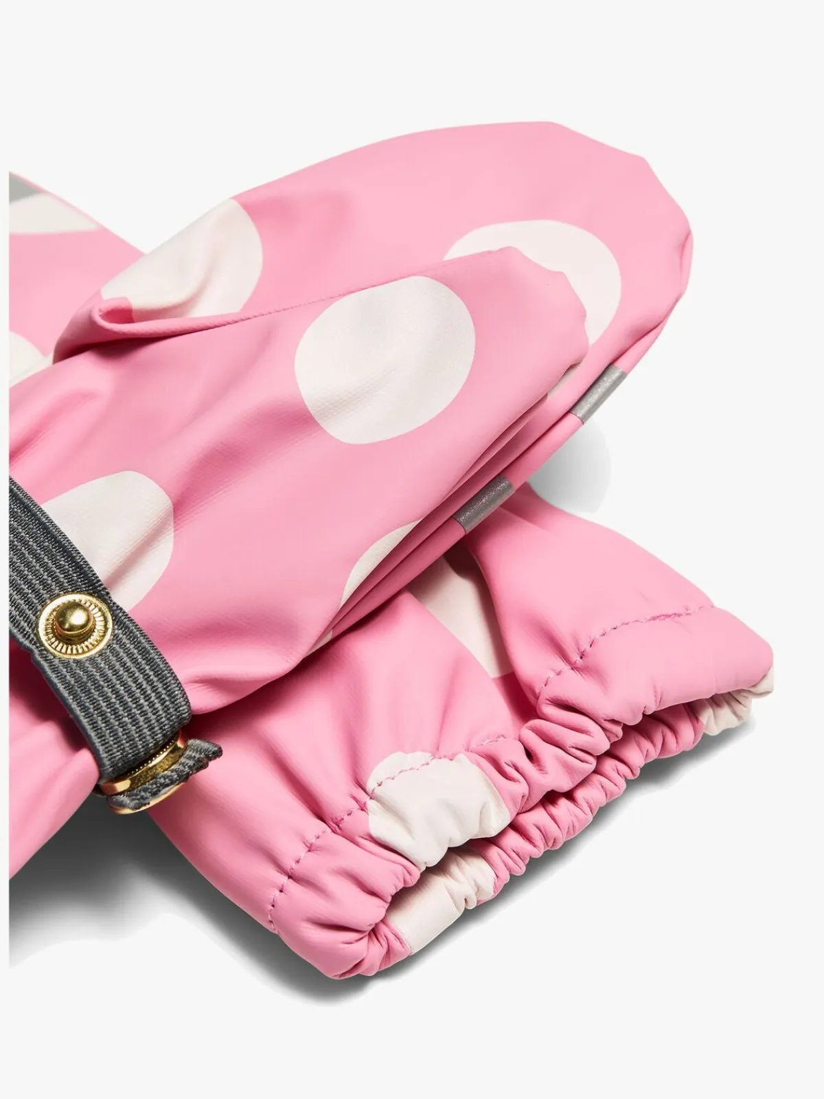 Regntøj|Tilbehør|PetiteCherieAtelier Petite Chérie Atelier Lyon Regnhat & Forede Vanter, Dots Satchet Pink Lyserød/Hvid