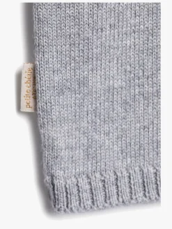 Børn PetiteCherieAtelier Uldtøj|Overdele-Petite Chérie Atelier Margit Babytrøje, Light Grey/Grey Melange