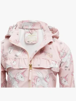 Regntøj|PetiteCherieAtelier Petite Chérie Atelier Maxime Regnsæt, Unicorn Lotus Lyserød/Hvid