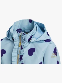 Børn PetiteCherieAtelier Overtøj-Petite Chérie Atelier Milla Skaljakke, Blue Hearts