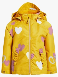 Overtøj|PetiteCherieAtelier Petite Chérie Atelier Rose Skaljakke, Hearts Yellow Gul/Lyserød