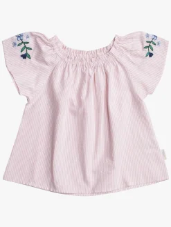 Overdele|PetiteCherieAtelier Petite Chérie Atelier Zola Bluse, Pink/White Lyserød