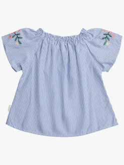 Børn PetiteCherieAtelier Overdele-Petite Chérie Atelier Zola Bluse, Navy/White