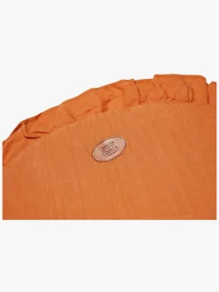 Børn PetiteCherie Interiør-Petite Chérie Legetæppe Flæser Ø80, Rust (100% Linen)