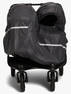 PetiteCherie Vogntilbehør-Petite Chérie Regnslag Refleks Søskendevogn, Black