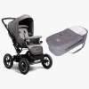 PetiteCherie Klapvogne|Rejseklapvogne-Petite Chérie Solide+ Klapvogn inkl. Babylift, Dark Grey/Grey Melange