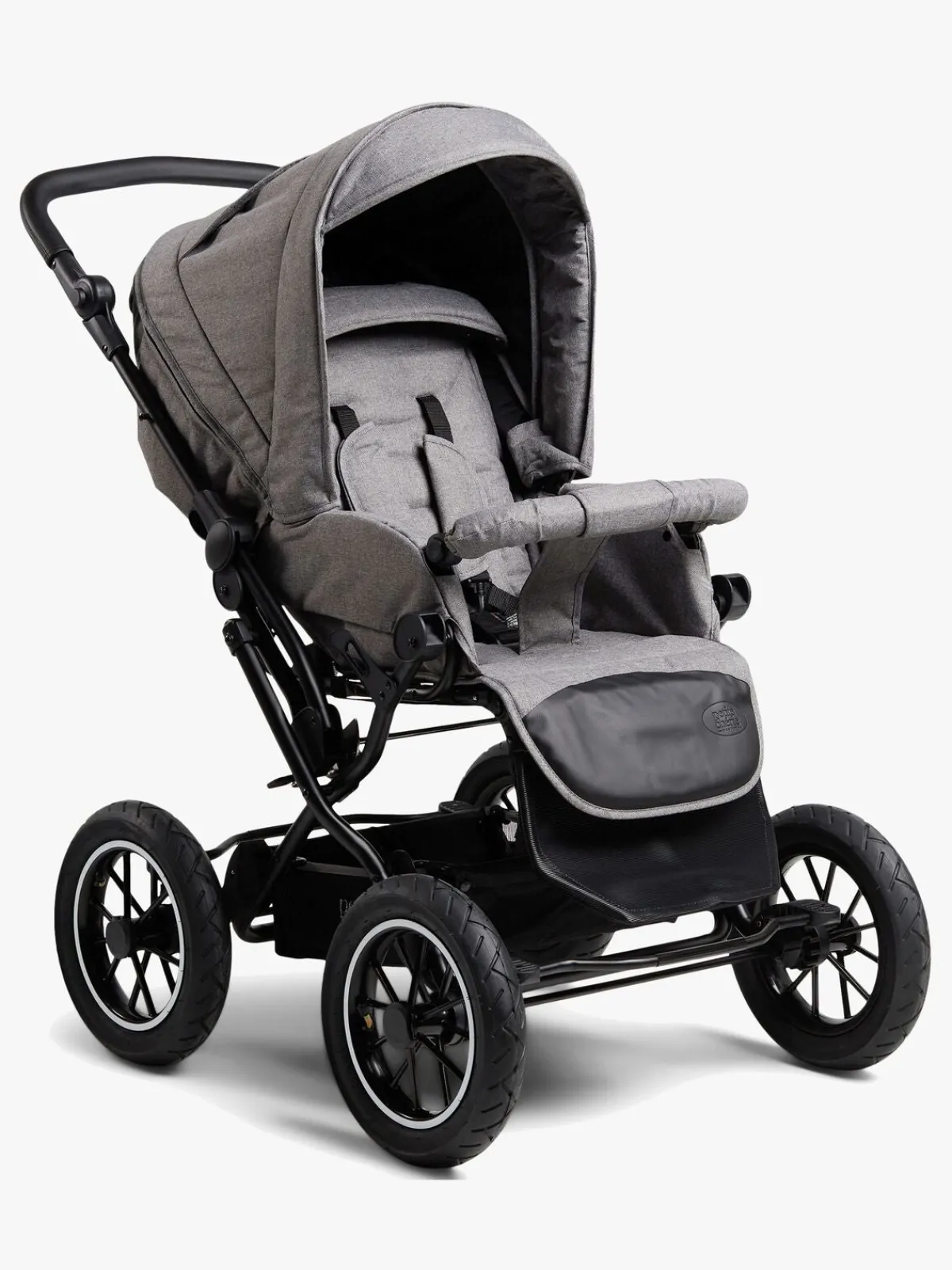 PetiteCherie Klapvogne|Rejseklapvogne-Petite Chérie Solide+ Klapvogn inkl. Babylift, Dark Grey/Grey Melange