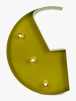 Lamper & Belysning|PetiteDeco Petite Déco Bogstavlampe G, d Gul