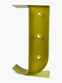 Lamper & Belysning|PetiteDeco Petite Déco Bogstavlampe J, d Gul