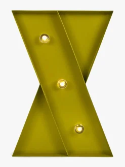 Lamper & Belysning|PetiteDeco Petite Déco Bogstavlampe X, d Gul