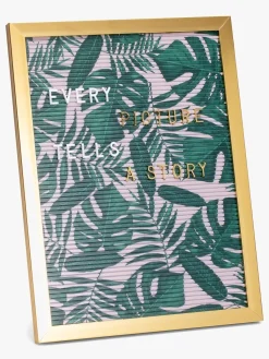 Børn PetiteDeco Interiør|Dåbsgaver-Petite Déco Bogstavstavle Garden, Lyserød