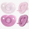 PhilipsAvent Sutter & Suttesnore-Philips Avent Curved Soothie 0-6 mdr., Lyserød