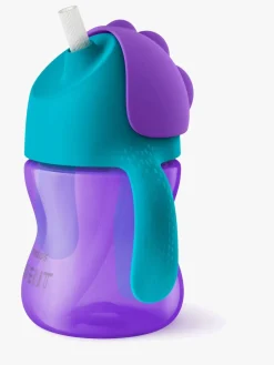 Spisetid|PhilipsAvent Philips Avent Sugerørskop m. Håndtag 200ml, Lilla/Turkis