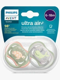 Sutter & Suttesnore|PhilipsAvent Philips Avent Ultra Air Deco Sut 2-Pak 6-18m, Grøn/Grå