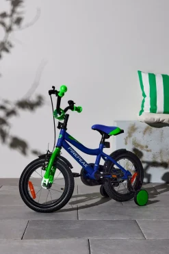 Pinepeak Cykler-Cykel 14 tommer, Grøn/Blå