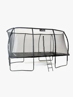 Udeleg|Pinepeak Rektangel Trampolin inkl. Sikkerhedsnet 439x286 cm, Sort