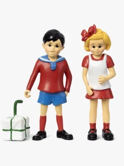 Legetøjsfigurer|Dukker & Bamser|PippiLangstrump Pippi Langstrømpe Figur Tommy & Annika Rød/Blå/Hvid