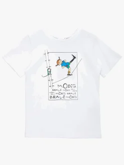 Overdele|PippiLangstrump Pippi Langstrømpe  Modig T-shirt, Hvid