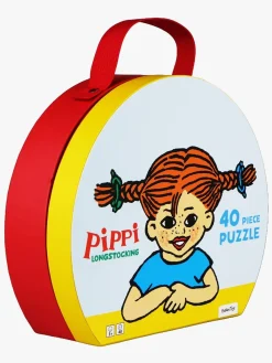 Spil & Puslespil|PippiLangstrump Pippi Langstrømpe Puslespil med Taske 40 Brikker