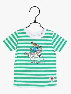 Overdele|PippiLangstrump Pippi Langstrømpe Ridning T-Shirt, Grøn