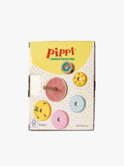 PippiLangstrump Babylegetøj-Pippi Langstrømpe Stablelegetøj