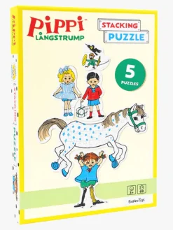 Spil & Puslespil|PippiLangstrump Pippi Langstrømpe Stablepuslespil 5-i-1