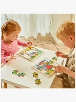 Spil & Puslespil|PippiLangstrump Pippi Langstrømpe Træpuslespil Pippi & Hr. Nilsson 16 Dele