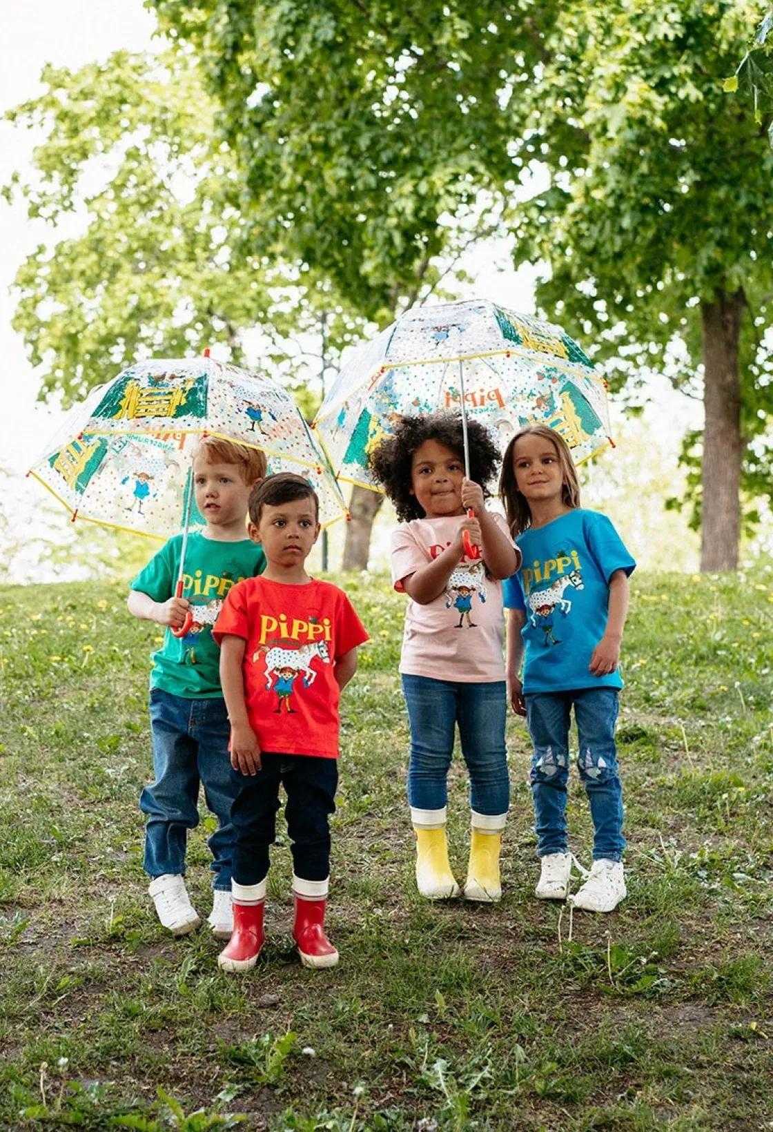 Overdele|PippiLangstrump Pippi Langstrømpe T-shirt, Blå