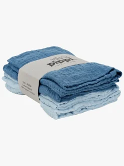 Stofbleer, Nusseklude & Babytæpper|Pippi Stofble 4-pak, Baby Blue