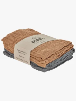 Stofbleer, Nusseklude & Babytæpper|Pippi Stofble 4-pak, Indian Tan