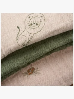 Stofbleer, Nusseklude & Babytæpper|Pippi Tæpper/ Stofbleer i Musselin 8-Pak, Deep Lichen Green Flerfarvet