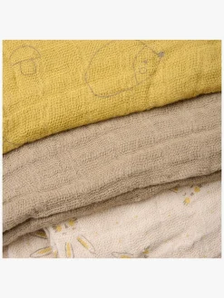 Pippi Stofbleer, Nusseklude & Babytæpper-Tæpper/ Stofbleer i Musselin 6-Pak, Rattan