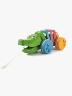 PlanToys Babylegetøj-Plan Toys Træklegetøj Krokodille