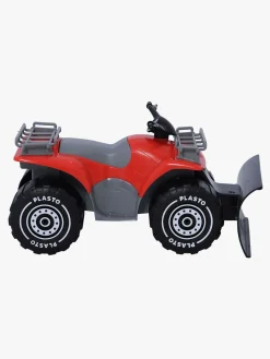 Plasto Legetøjsbiler & -Fartøjer-ATV m. Plov, Rød