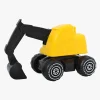 Udelegetøj|Plasto Gravemaskine, Gul/Sort