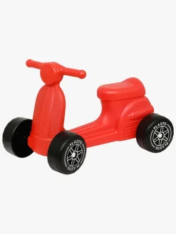 Pedal- & Gåbiler|Plasto Scooter med Lydsvag Hjul 50 cm, Rød Rød