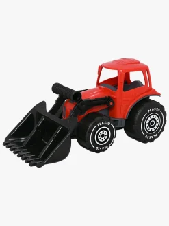 Plasto Udelegetøj-Traktor m. Frontlæsser, Rød/Sort