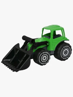 Plasto Udelegetøj-Traktor m. Frontlæsser, Grøn/Sort