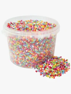 Playbox Kreativt Legetøj-Rørperler i Spand 20000 Stk. Happy Mix